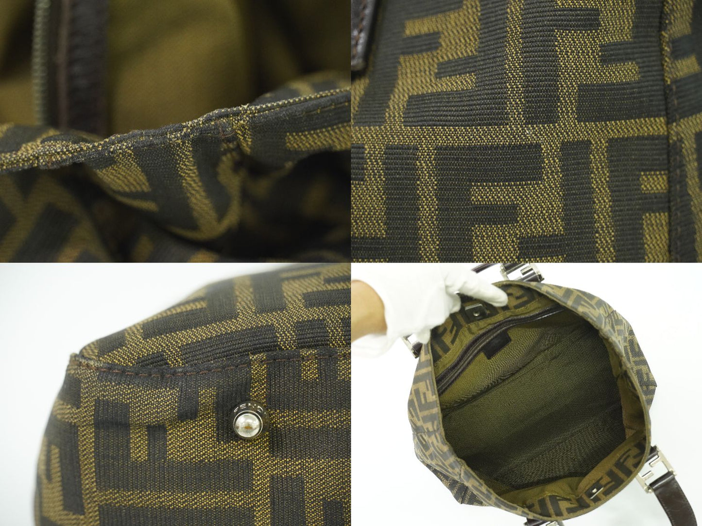 FENDI ズッカ トートバッグ ブラウン