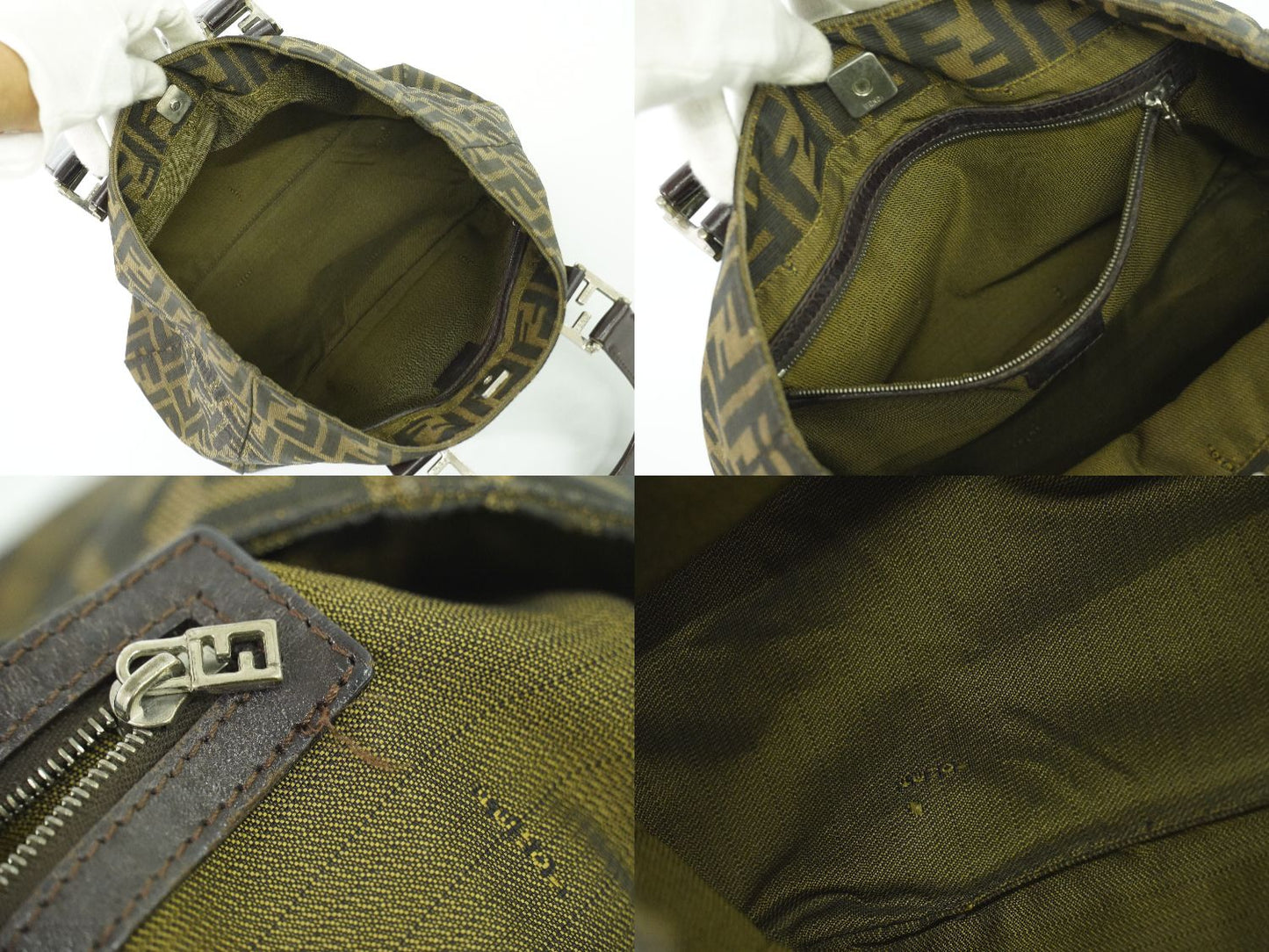 FENDI ズッカ トートバッグ ブラウン