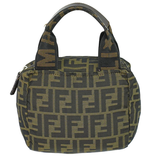 FENDI ズッカ ハンドバッグ ブラウン