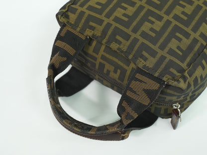 FENDI ズッカ ハンドバッグ ブラウン