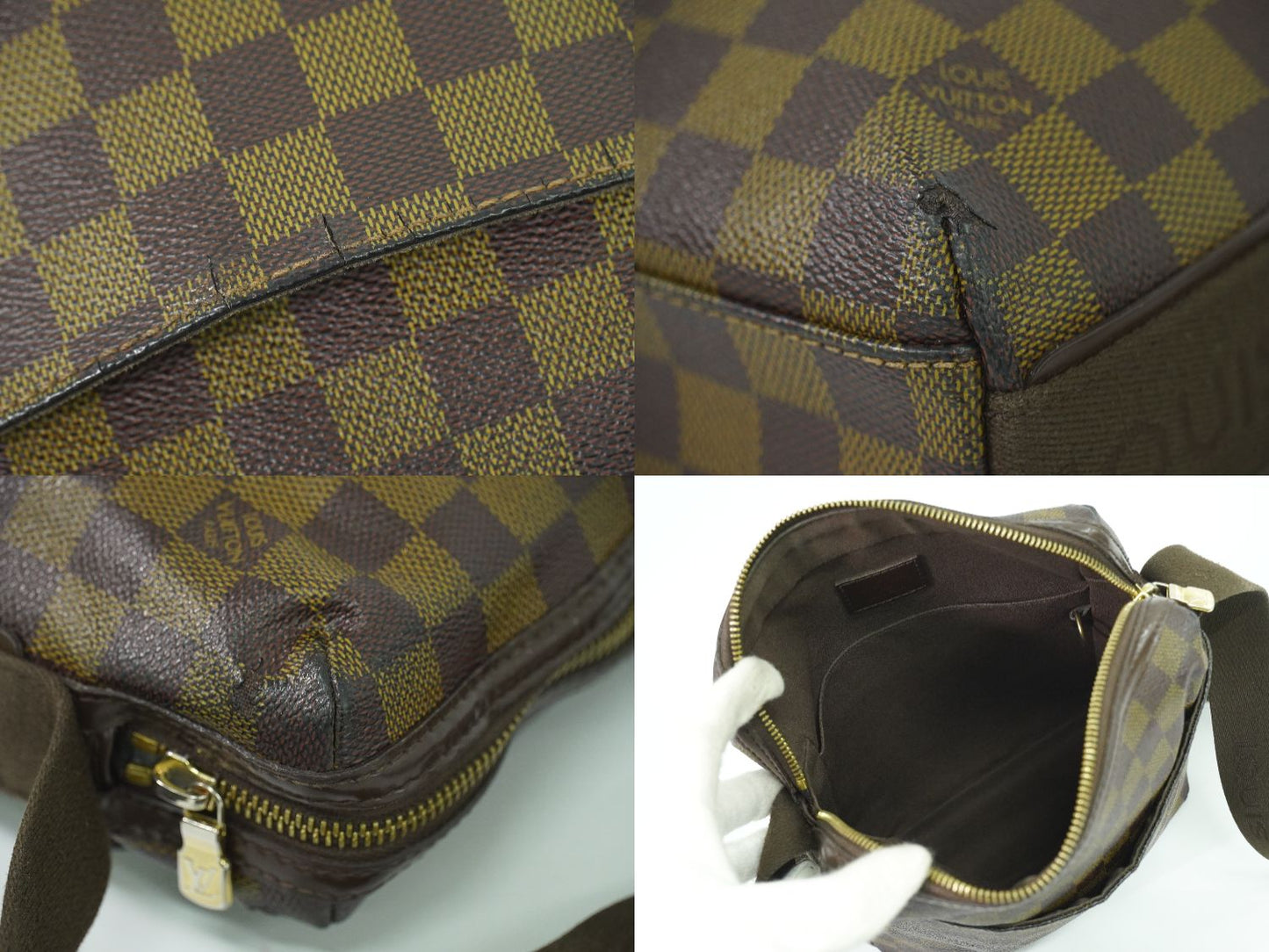 LOUIS VUITTON トロター ボブール ダミエ エベヌ ショルダーバッグ N41135