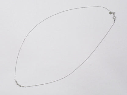 ダイヤモンド 0.17ct K18 WG ネックレス