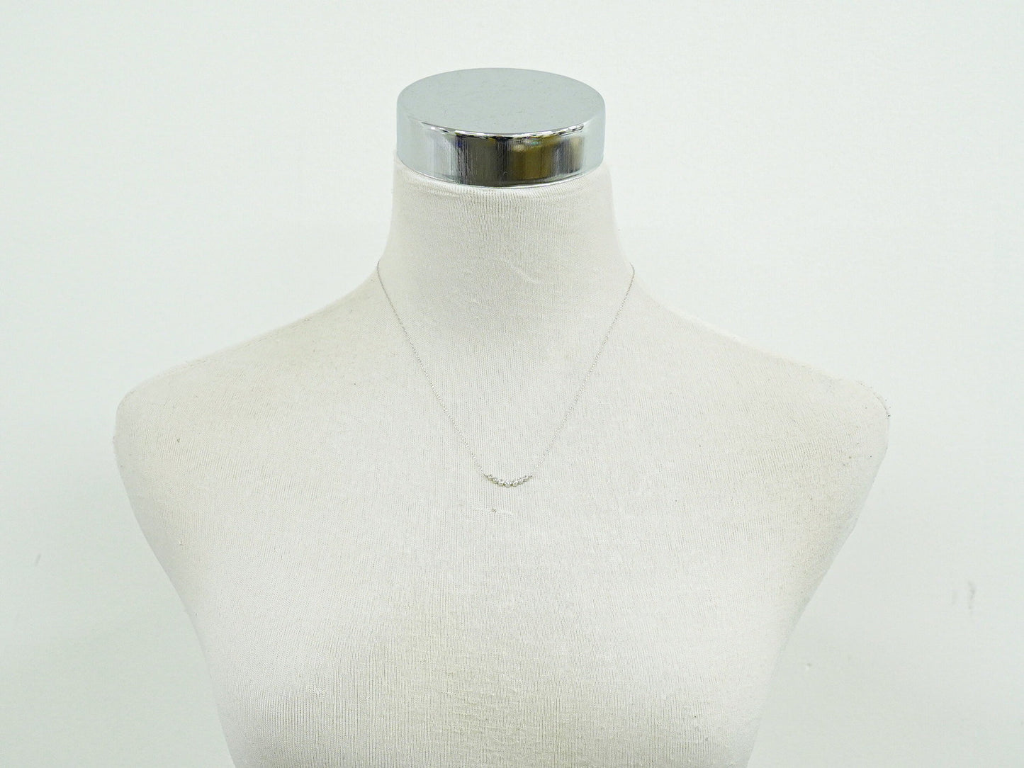 ダイヤモンド 0.17ct K18 WG ネックレス