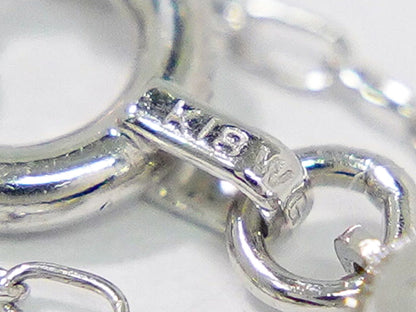 ダイヤモンド 0.17ct K18 WG ネックレス