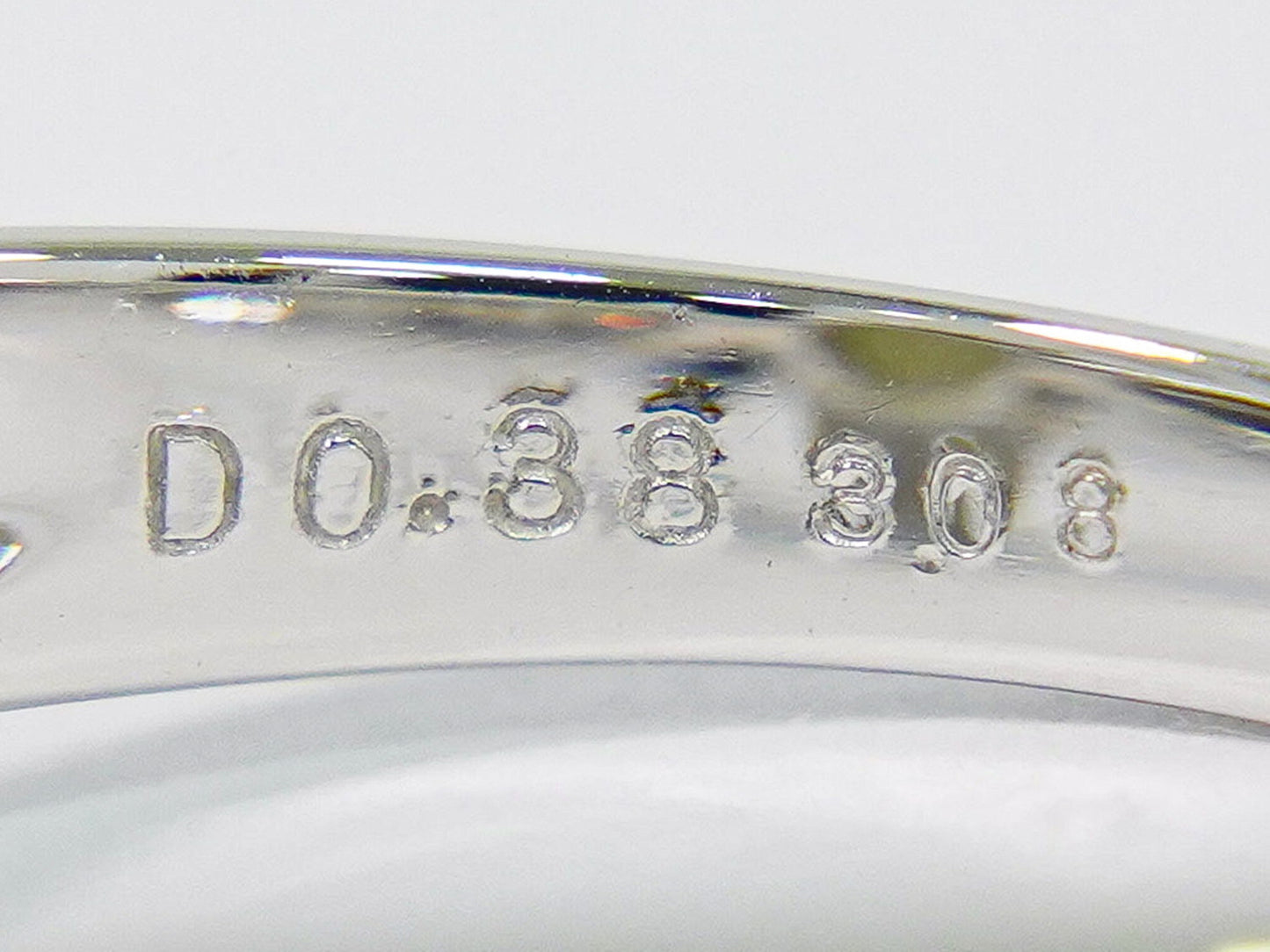 クリソベリル 3.08ct ダイヤモンド 0.38ct 750 18K WG リング 14.5号 グレー