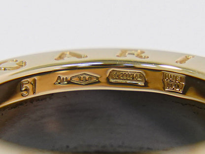 BVLGARI B-ZERO1 Au750 PG セラミック リング 51 10号 ピンクゴールド ブラック