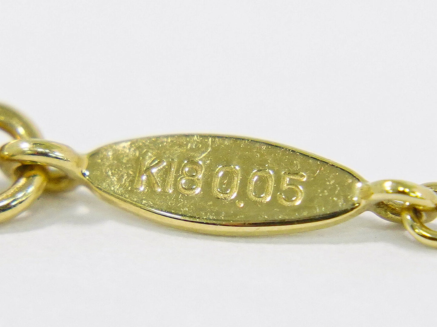 AHKAH ハート モチーフ ダイヤモンド 0.05ct K18 YG ネックレス