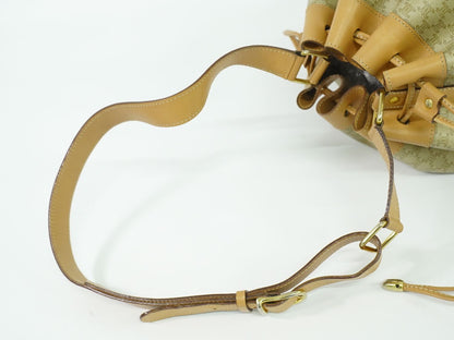 CELINE マカダム ショルダーバッグ ベージュ