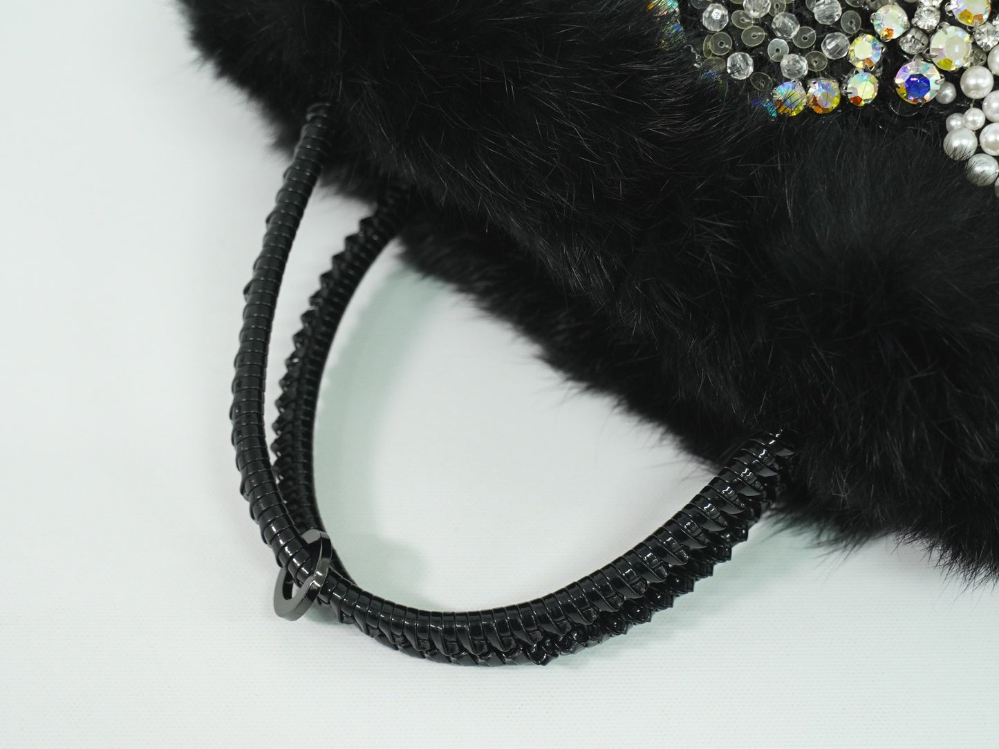 ANTEPRIMA リボンモチーフ ワイヤーバッグ ブラック ホワイト