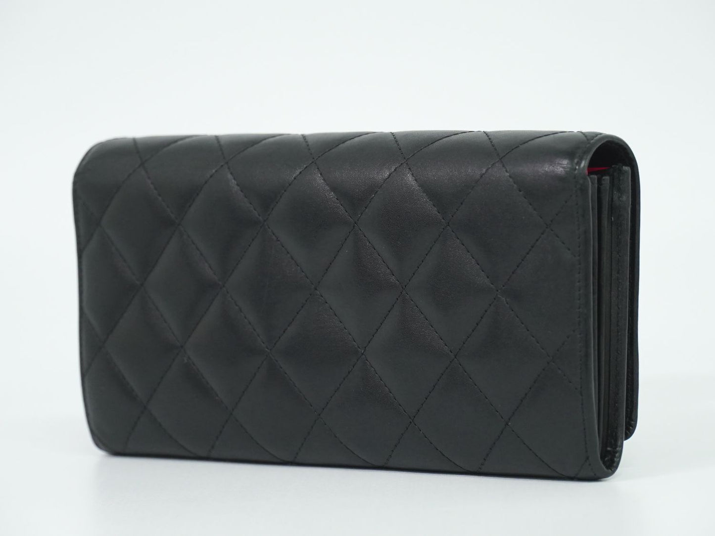 CHANEL ココマーク カンボンライン 長財布 ブラック