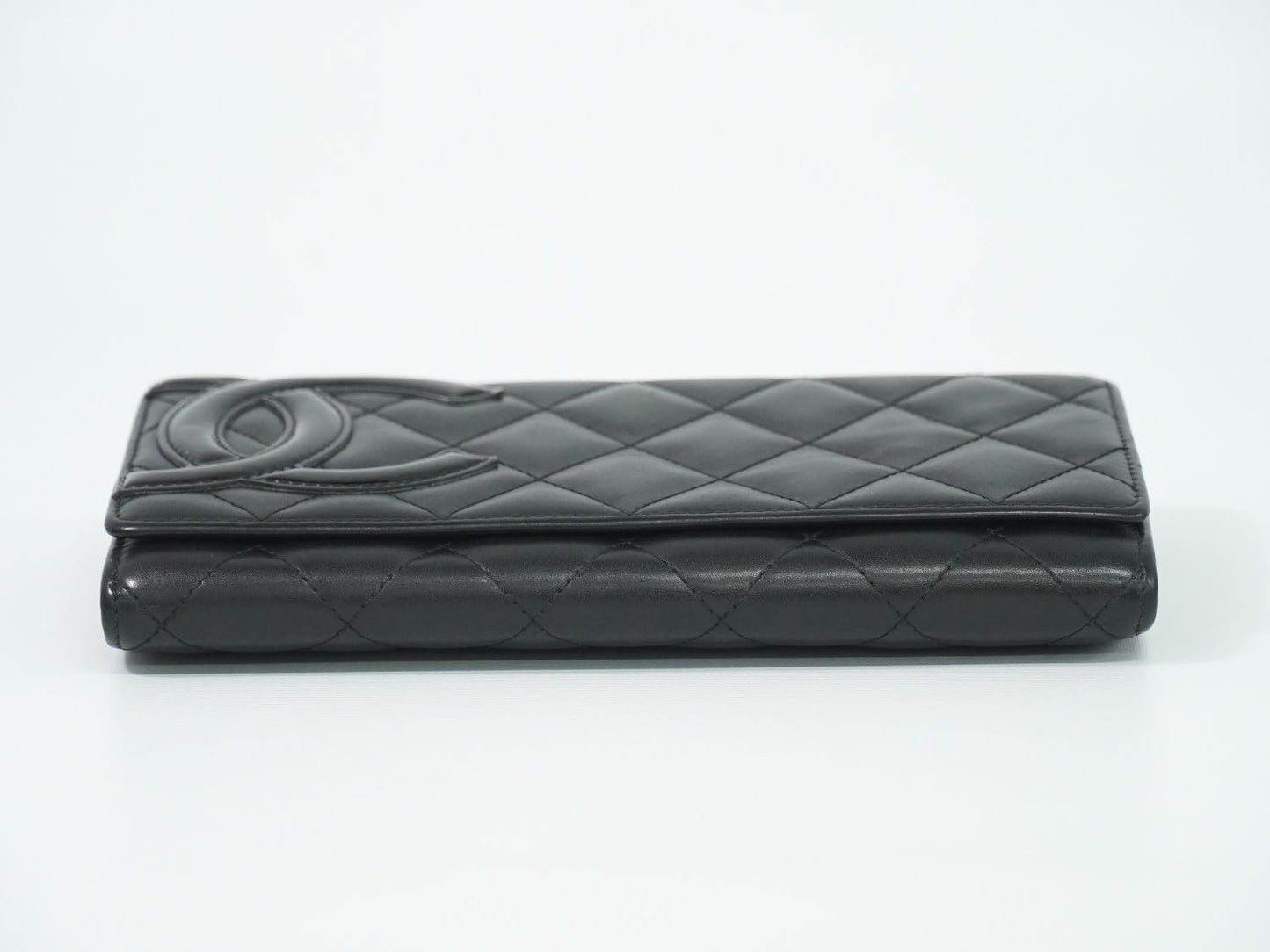 CHANEL ココマーク カンボンライン 長財布 ブラック