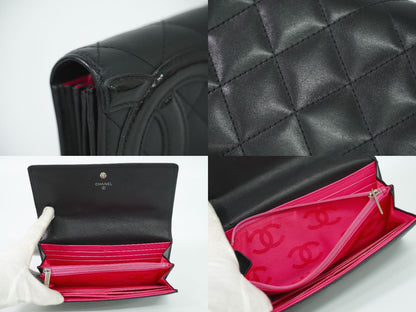 CHANEL ココマーク カンボンライン 長財布 ブラック