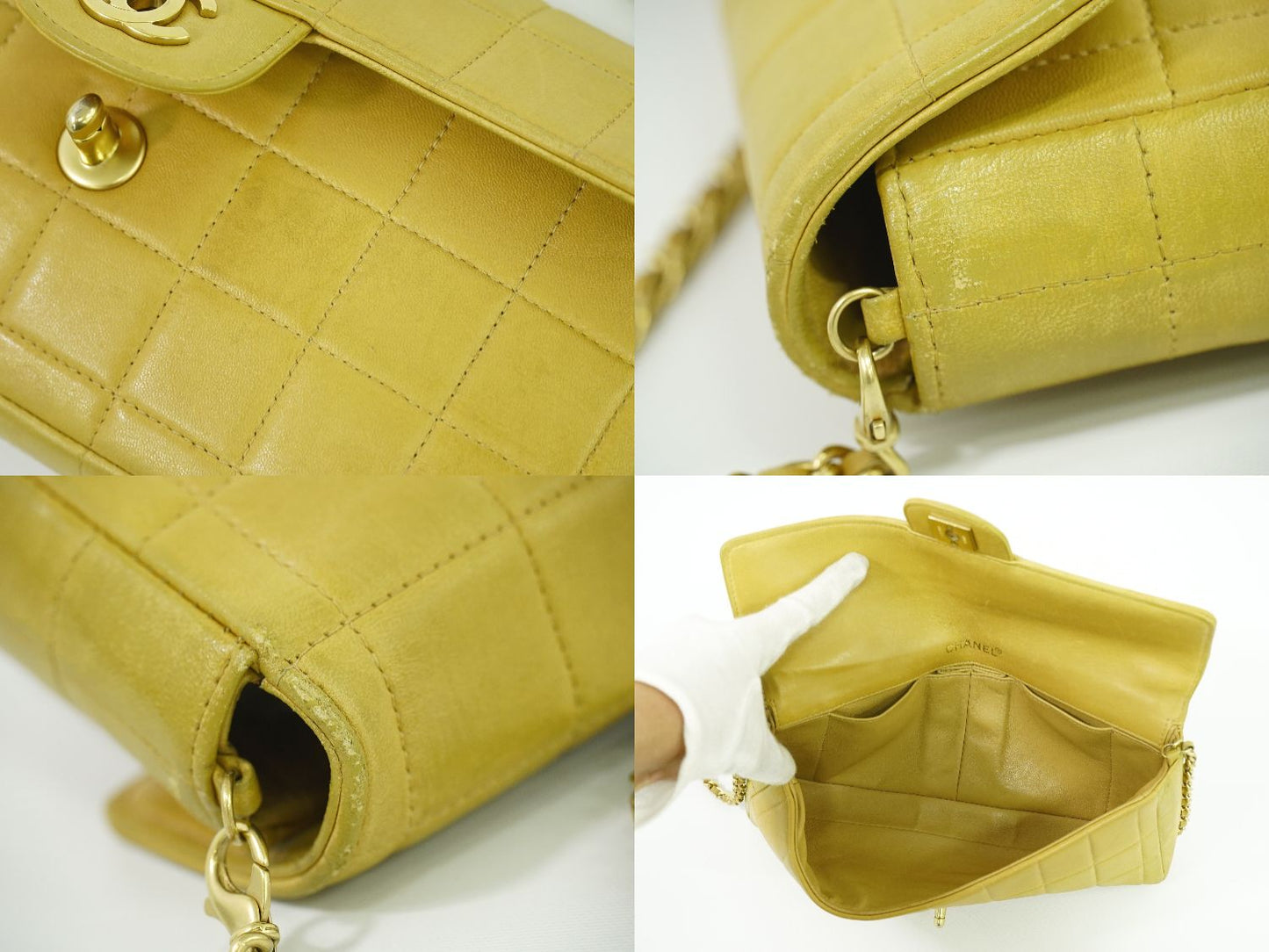 CHANEL チョコバー ショルダーバッグ ベージュ