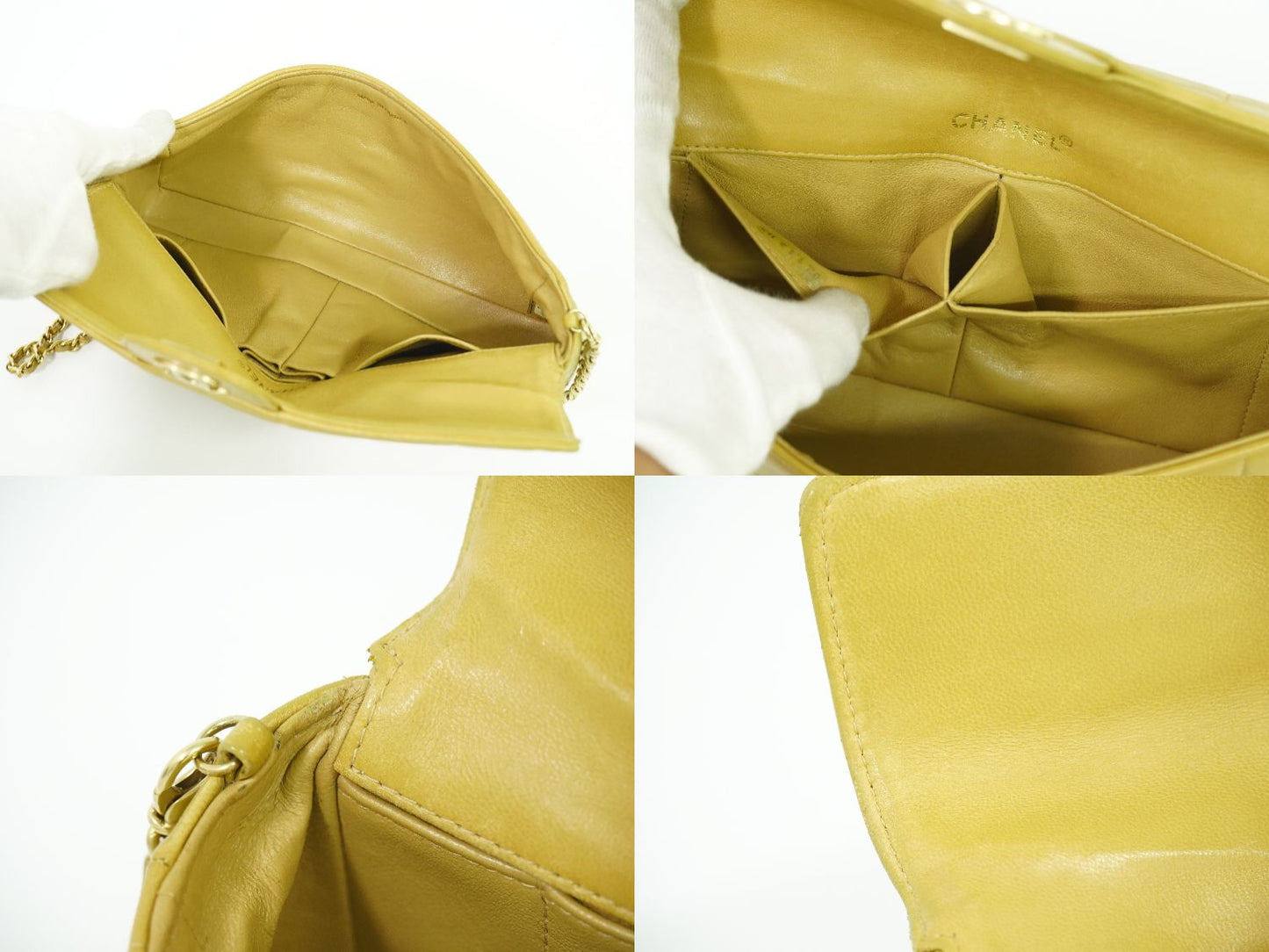 CHANEL チョコバー ショルダーバッグ ベージュ