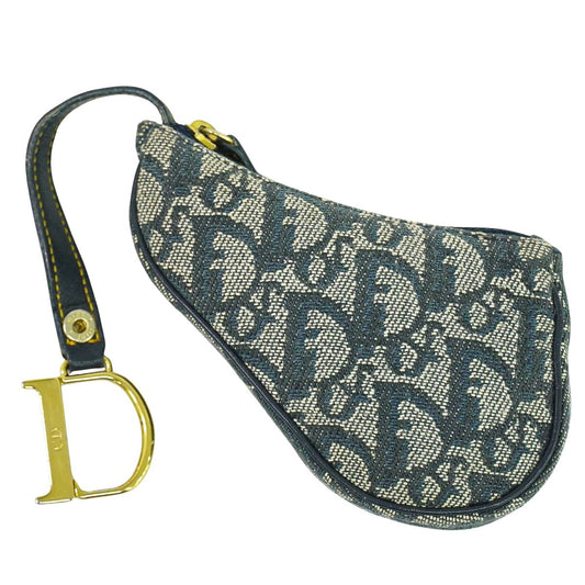 Christian Dior サドル トロッター コインケース ネイビー