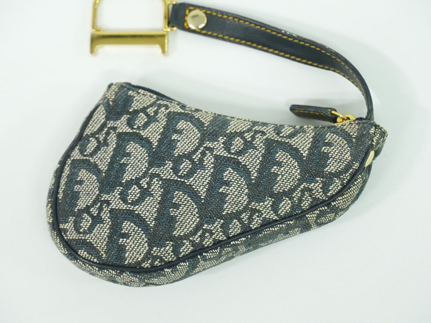 Christian Dior サドル トロッター コインケース ネイビー
