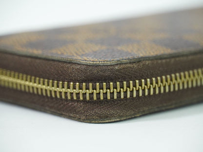 LOUIS VUITTON ポルトフォイユ クレマンス ダミエ エベヌ 長財布 N60534