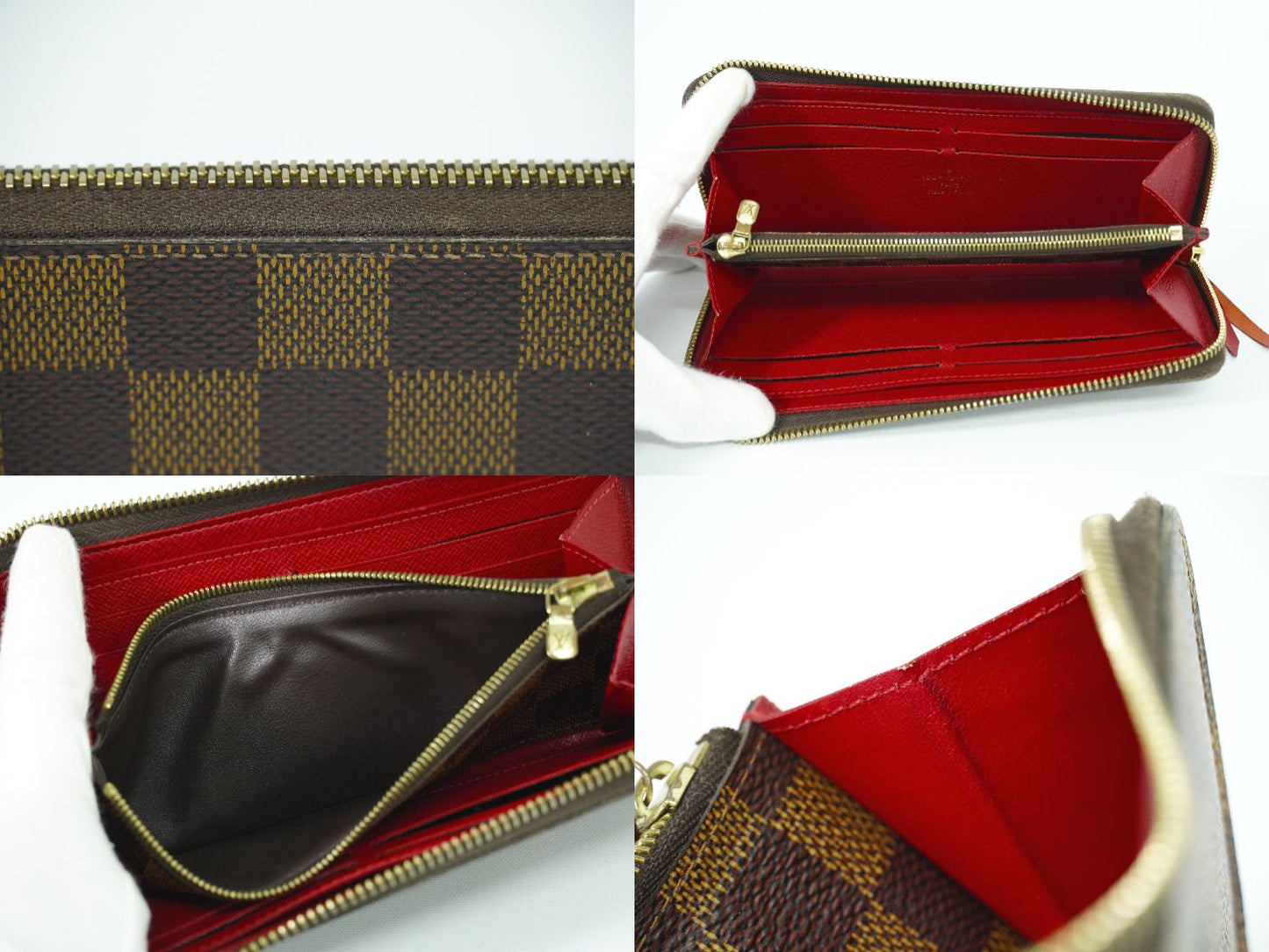 LOUIS VUITTON ポルトフォイユ クレマンス ダミエ エベヌ 長財布 N60534