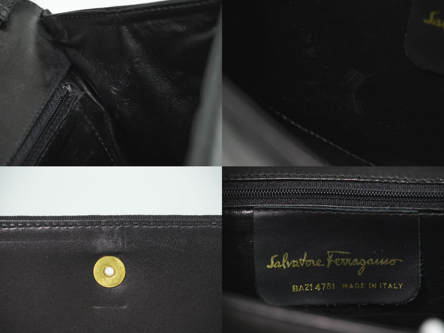 Salvatore Ferragamo 2WAY ショルダーバッグ ブラック