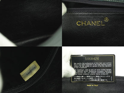 CHANEL ココマーク マトラッセ ショルダーバッグ ダークグリーン