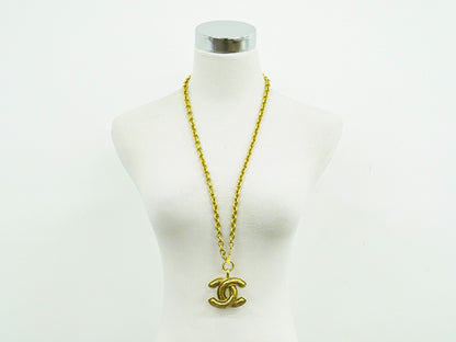 CHANEL ココマーク ロング ネックレス GP ゴールド