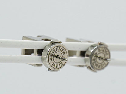 HERMES Hキューブ ピアス メタル