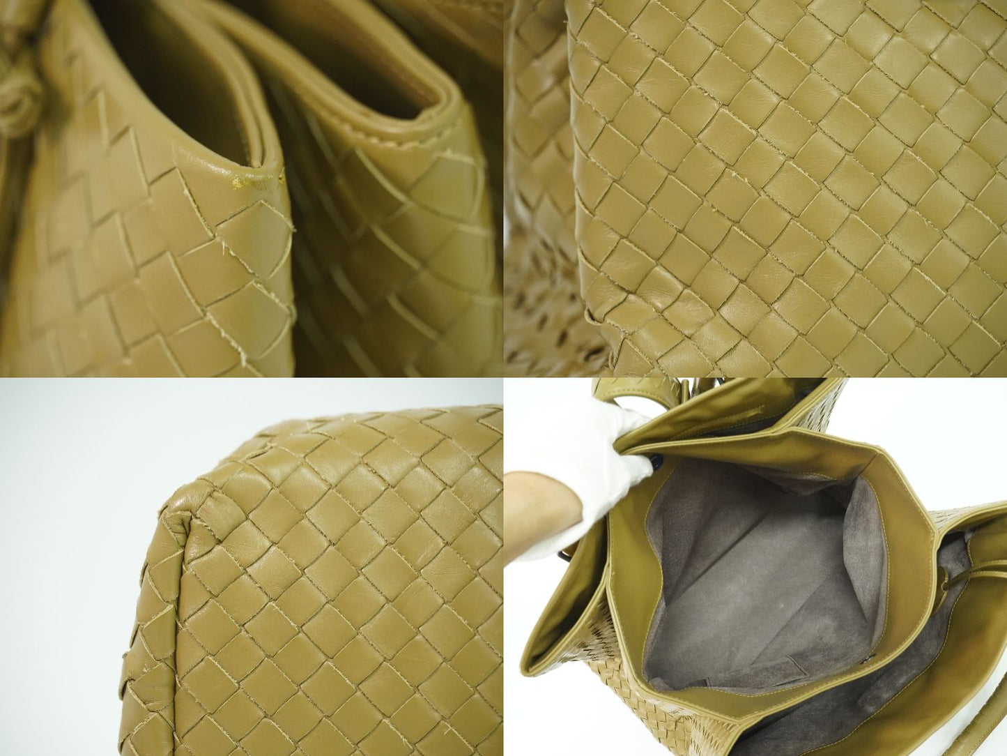 BOTTEGA VENETA イントレチャート トートバッグ ブラウン