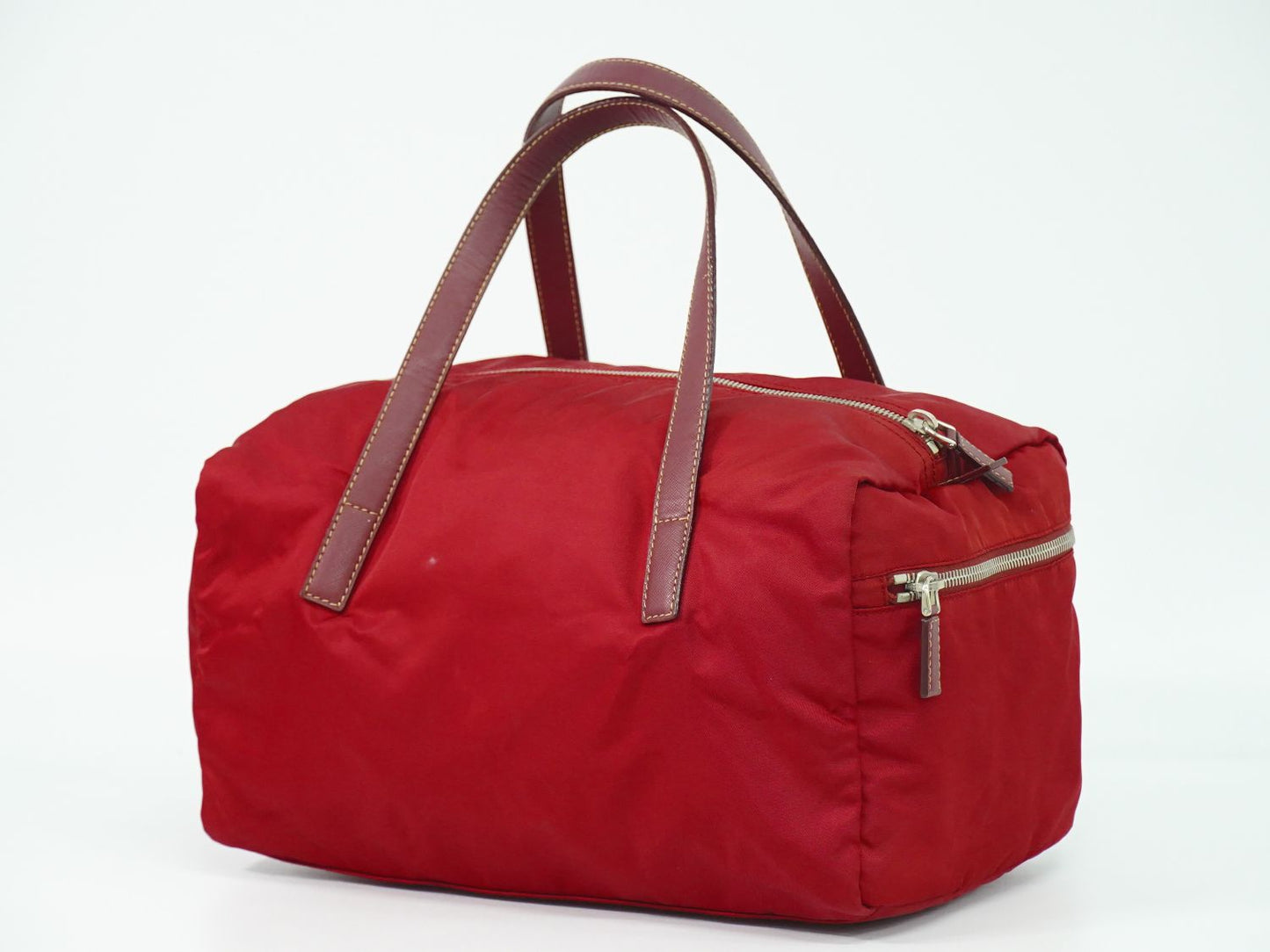 PRADA テスート ミニ ボストンバッグ レッド BR2394