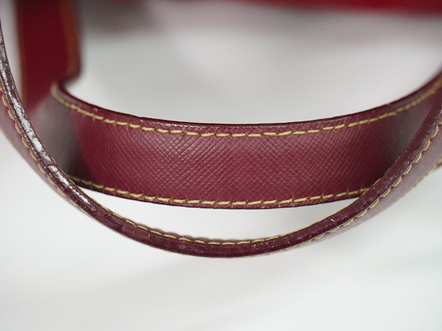 PRADA テスート ミニ ボストンバッグ レッド BR2394