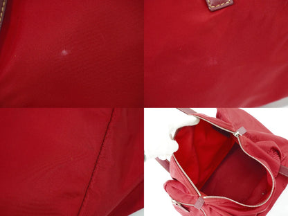 PRADA テスート ミニ ボストンバッグ レッド BR2394