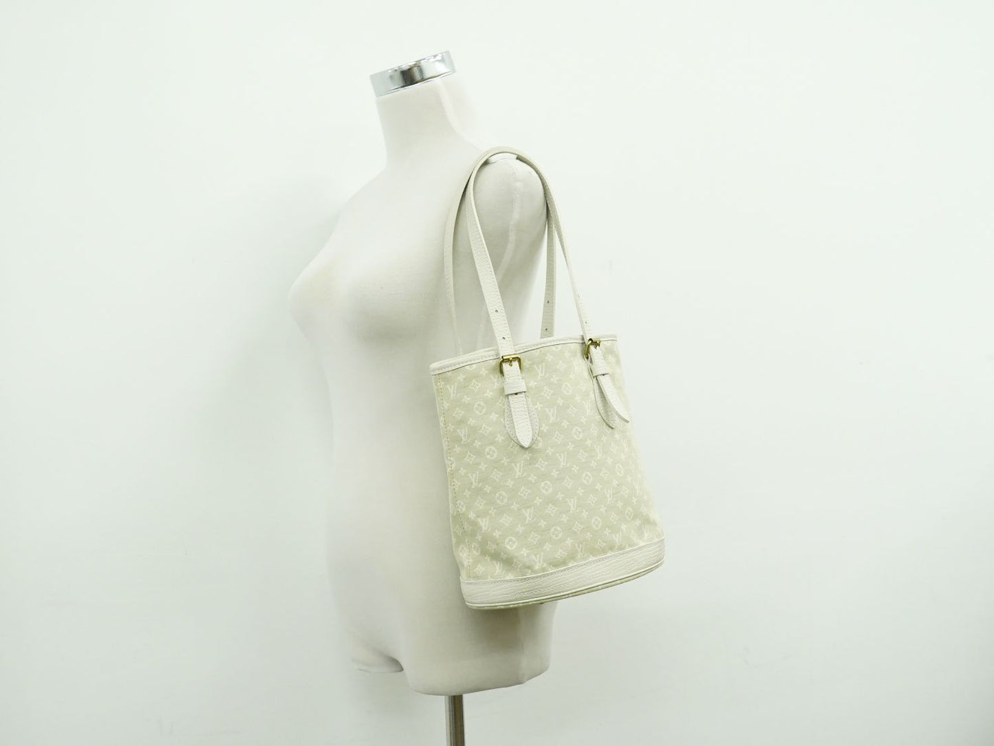 LOUIS VUITTON バケット PM モノグラム ミニラン ショルダーバッグ デュンヌ M95316