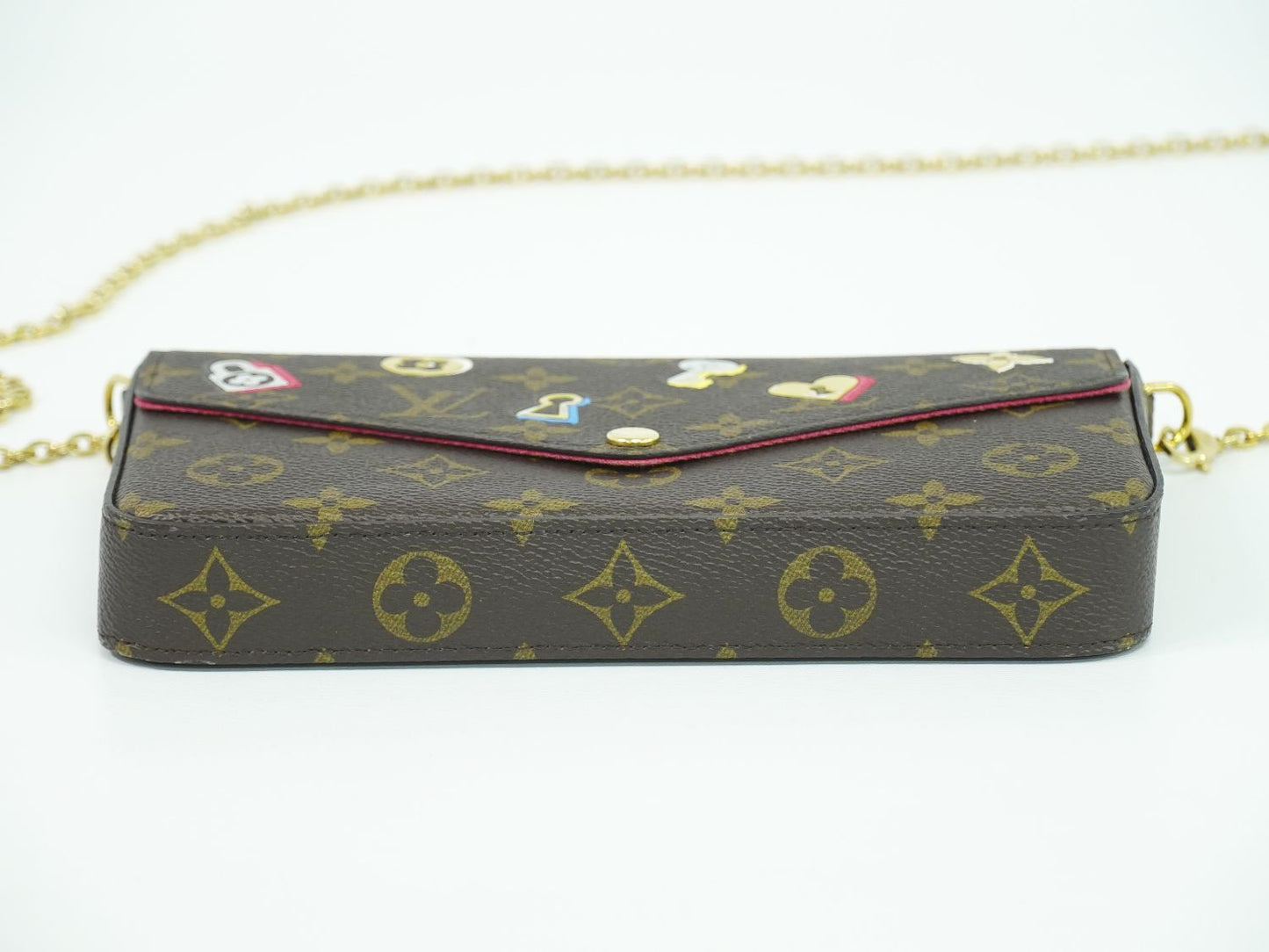 LOUIS VUITTON ラブロック ポシェット フェリーチェ モノグラム ショルダーバッグ ブラウン マルチカラー M63999