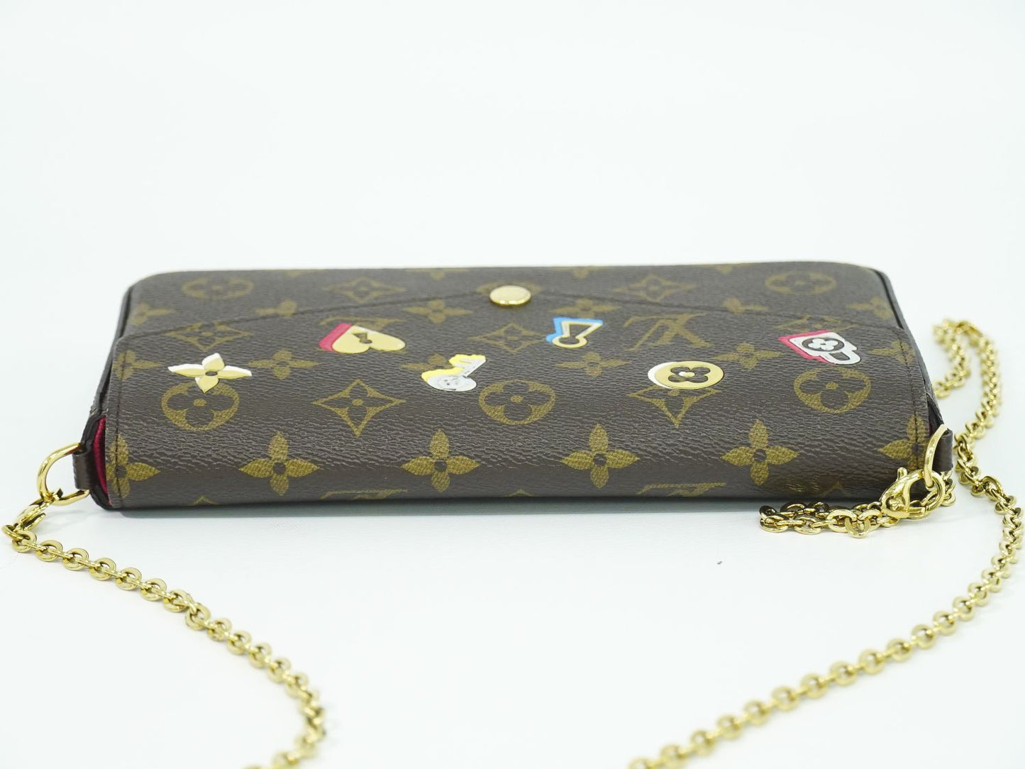 LOUIS VUITTON ラブロック ポシェット フェリーチェ モノグラム ショルダーバッグ ブラウン マルチカラー M63999