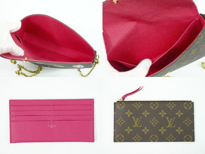 LOUIS VUITTON ラブロック ポシェット フェリーチェ モノグラム ショルダーバッグ ブラウン マルチカラー M63999