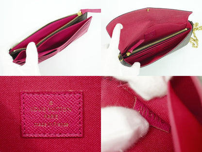 LOUIS VUITTON ラブロック ポシェット フェリーチェ モノグラム ショルダーバッグ ブラウン マルチカラー M63999