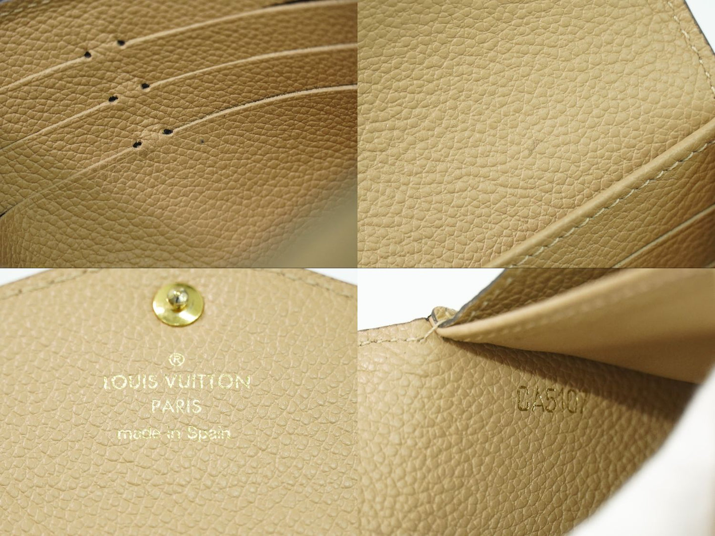 LOUIS VUITTON ポルトフォイユサラ モノグラム アンプラント レザー 長財布 パピルス M62297