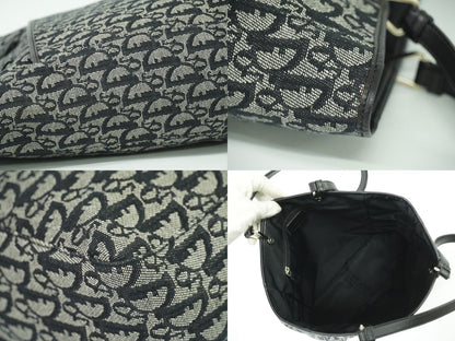 Christian Dior トロッター ショルダーバッグ グレー ブラック