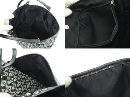 Christian Dior トロッター ショルダーバッグ グレー ブラック