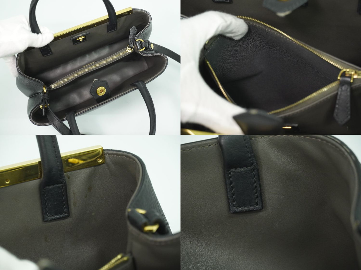 FENDI プチ トゥージュール 2WAY ショルダーバッグ ブラック 8BH253