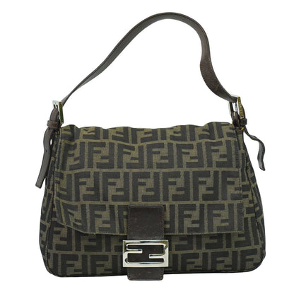 FENDI ズッカ マンマバケット ショルダーバッグ ブラウン