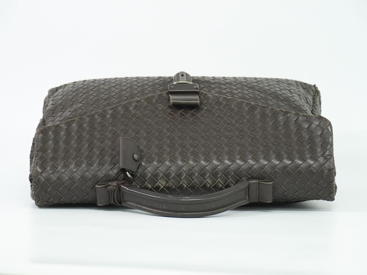 BOTTEGA VENETA イントレチャート ビジネスバッグ ブラウン