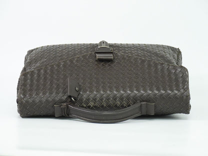 BOTTEGA VENETA イントレチャート ビジネスバッグ ブラウン
