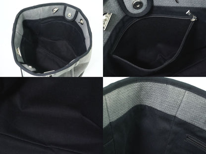 CHANEL ドーヴィル ココマーク ショルダーバッグ グレー