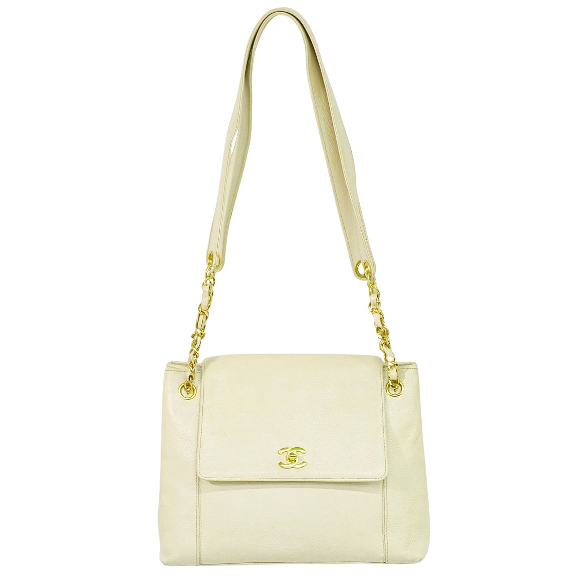 CHANEL ココマーク ショルダーバッグ アイボリー