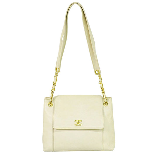 CHANEL ココマーク ショルダーバッグ アイボリー