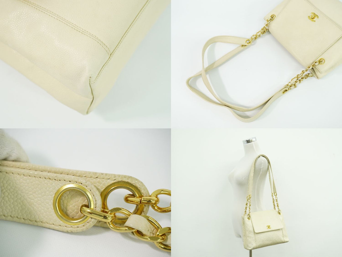 CHANEL ココマーク ショルダーバッグ アイボリー