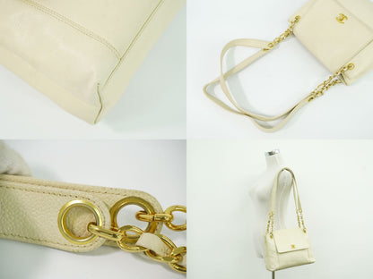 CHANEL ココマーク ショルダーバッグ アイボリー