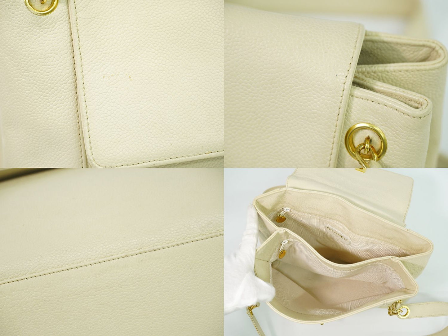 CHANEL ココマーク ショルダーバッグ アイボリー