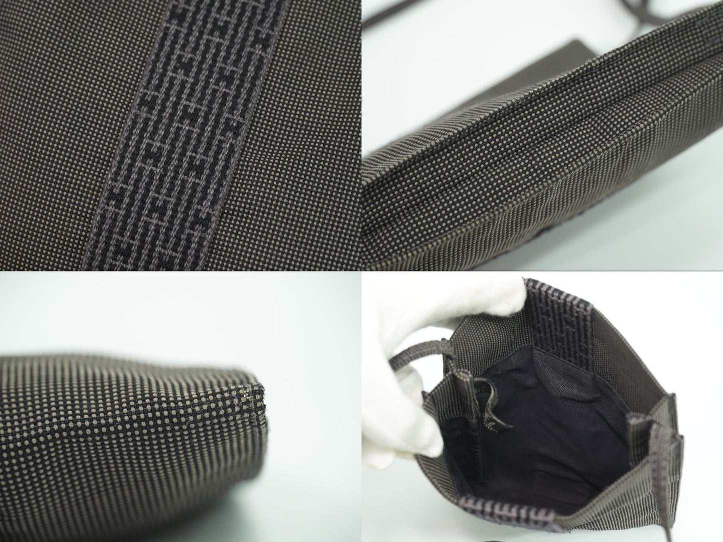 HERMES エールライン ショルダーバッグ グレー