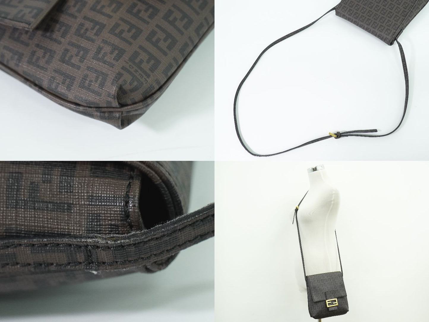 FENDI ズッキーノ ショルダーバッグ ブラウン 8BT075